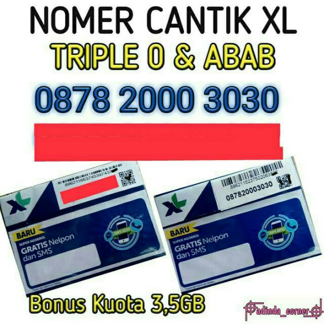 NOMER CANTIK XL TRIPLE 0 dan ABAB