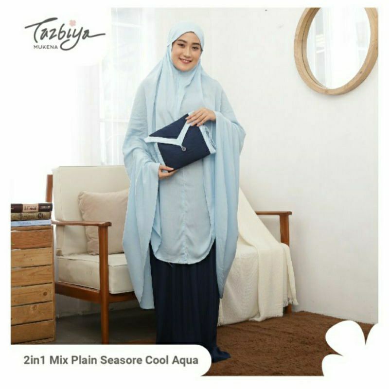 Mukena Tazbiya 2in1 Mix Plain