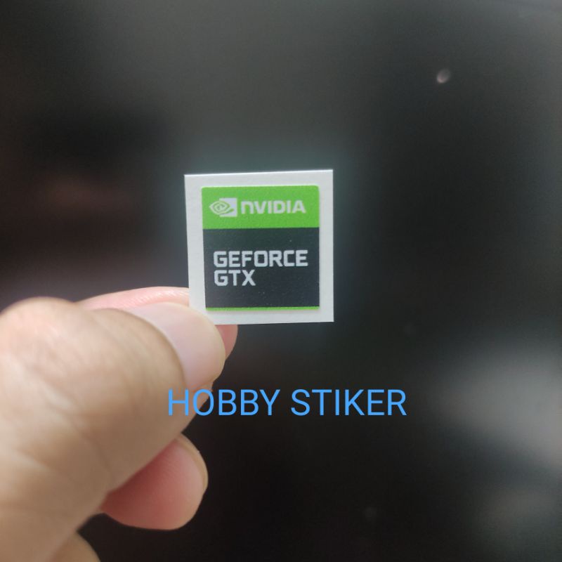 Stiker nvidia geforce gtx untuk laptop notebook pc