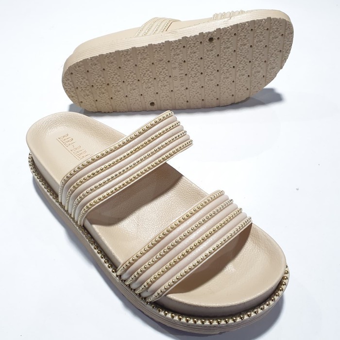 jelly sandal wanita bara bara sendal slop karet import BBJ28K-B2MMS