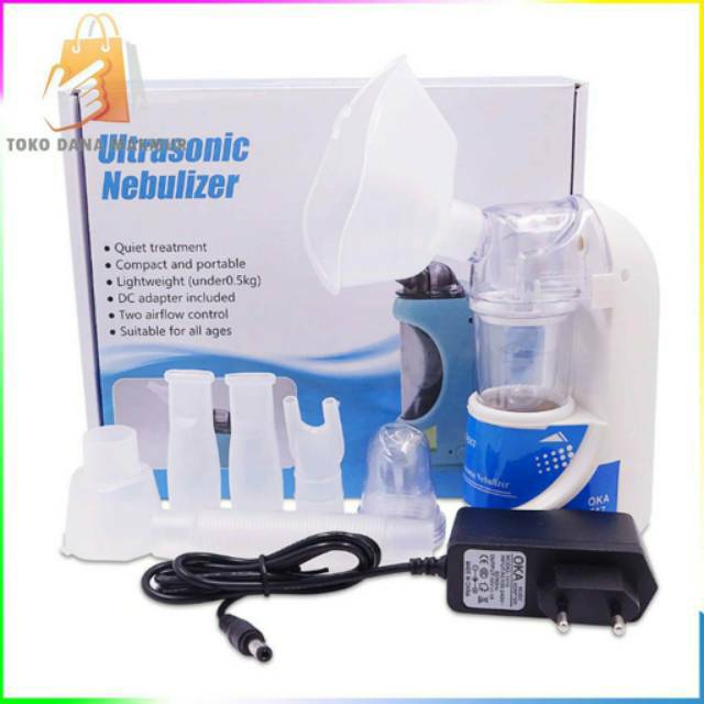 Nebulizer Portable mini Anak &amp; dewasa Omicron/Mesh Alat Bantu Pernapasan sangat Praktis dibawa