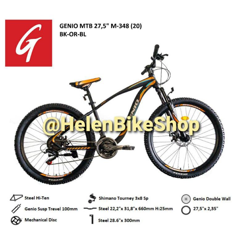 Sepeda Gunung mtb 27,5 inch genio m347