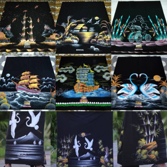 SARUNG LUKIS  HANDMADE SARUNG BATIK SARUNG BATIK ALFATHAR