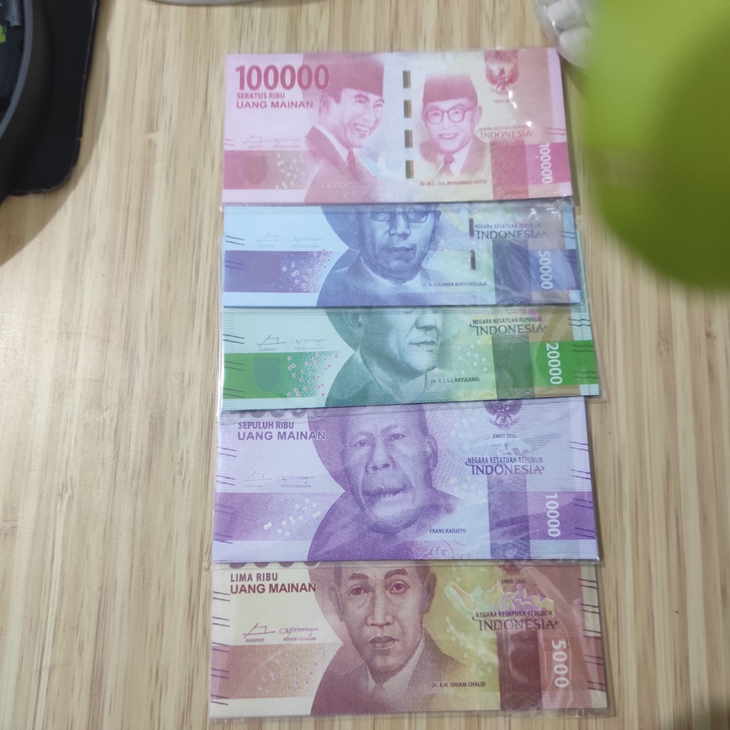 Uang Replika Mainan Anak/ Mainan Uang Palsu /Bahan Mahar Scrapbook /Uang Palsu Mirip Asli / Replika 