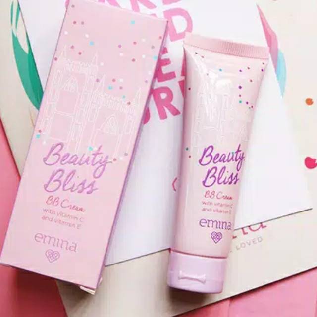 Emina Beauty Bliss BB Cream SPF 32 20ml Shade / Warna Light, Natural, Caramel Foundation Pelembab