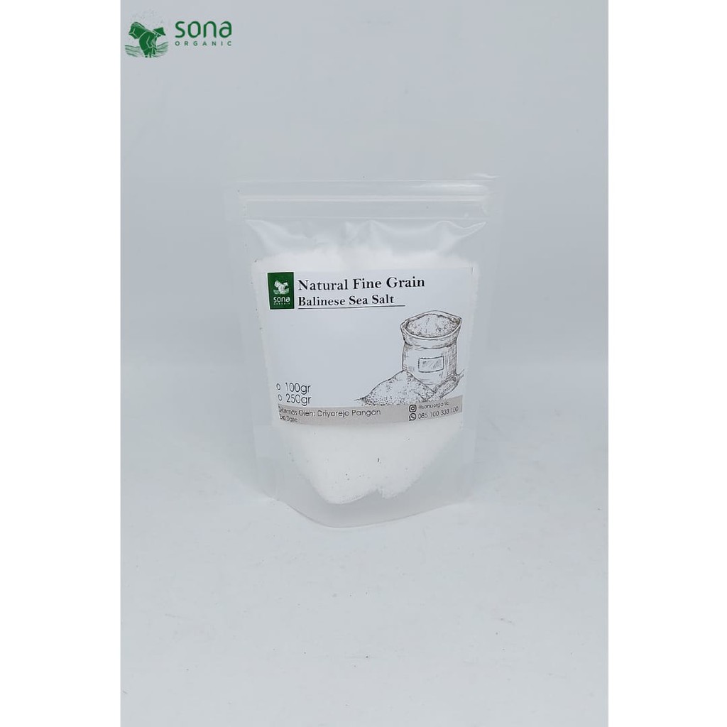 

100g Natural Sea Salt Bali Seasalt Fine Grain - Garam Laut Bali Sona