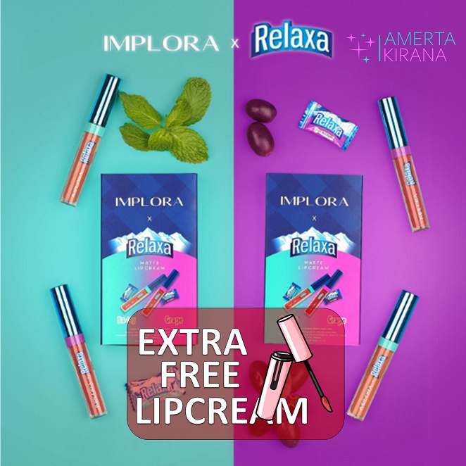 Implora x Relaxa Matte LipCream Limited Edition Original BPOM