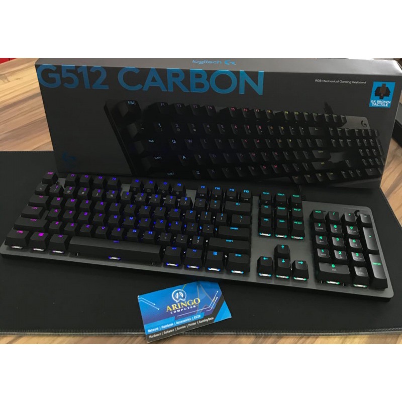 Keyboard Logitech G512 Carbon RGB Mechanical Gaming GX - RED Switch