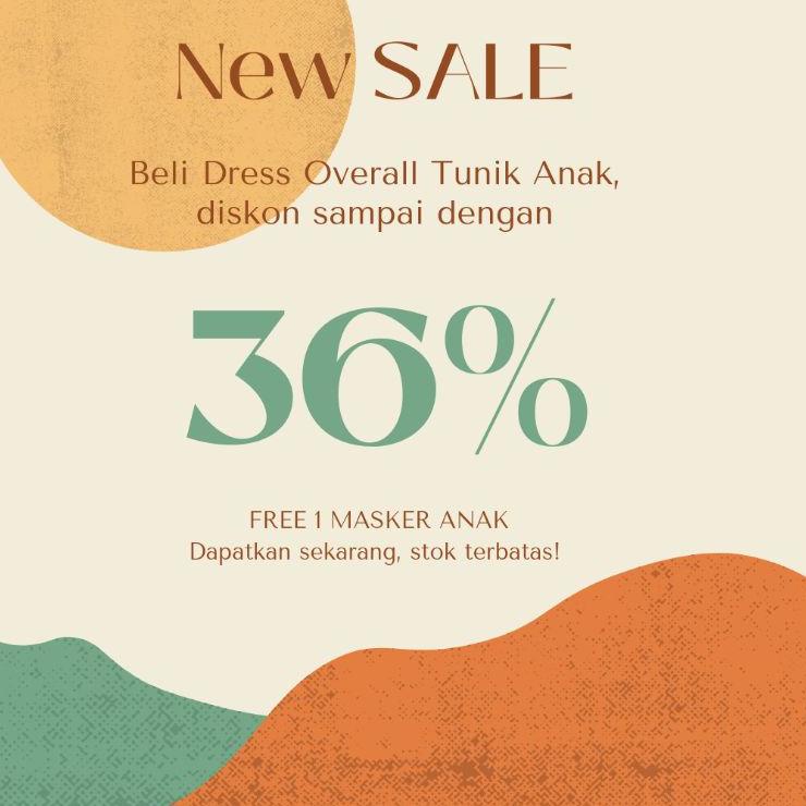 Bagus Dipakai.. Dress Overall Tunik Anak Leoni Set Dress Overall Anak Perempuan (usia 1-4 tahun)
