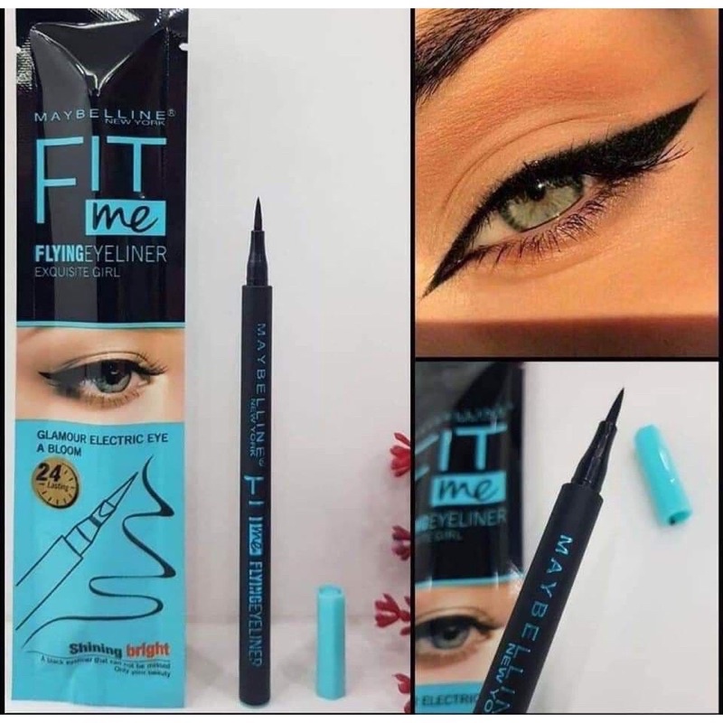 Beauty jaya - Eyeliner Spidol Maybelline Fit Me Waterproof Matte 24 Jam Saset - 1Pcs