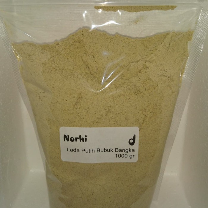

LADA PUTIH BUBUK BANGKA 1 KG WHITE PEPPER POWDER 1000 GRAM