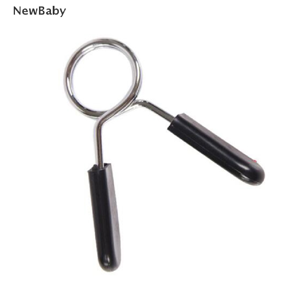 NewBaby Barbell Clamp Spring Collar Clips Gym Weight Dumbbell Lock Kit Barbell Lock ID