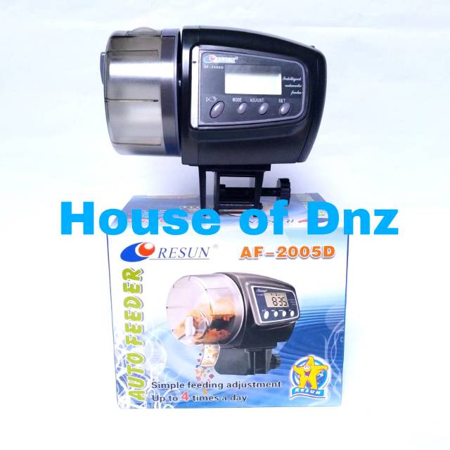 Pemberi Makan Ikan Otomatis Resun Fish Feeder AF-2005D Cup Lebih Besar