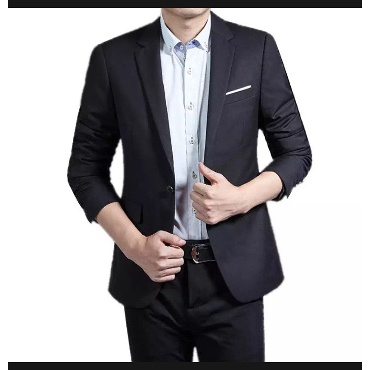 SETELAN BLAZER COWOK TERBARU STRIPE WHITE LIST SINGLE BUTTON 4IN1 NIKAYU MODEL SLIMFIT HIGH TWIST