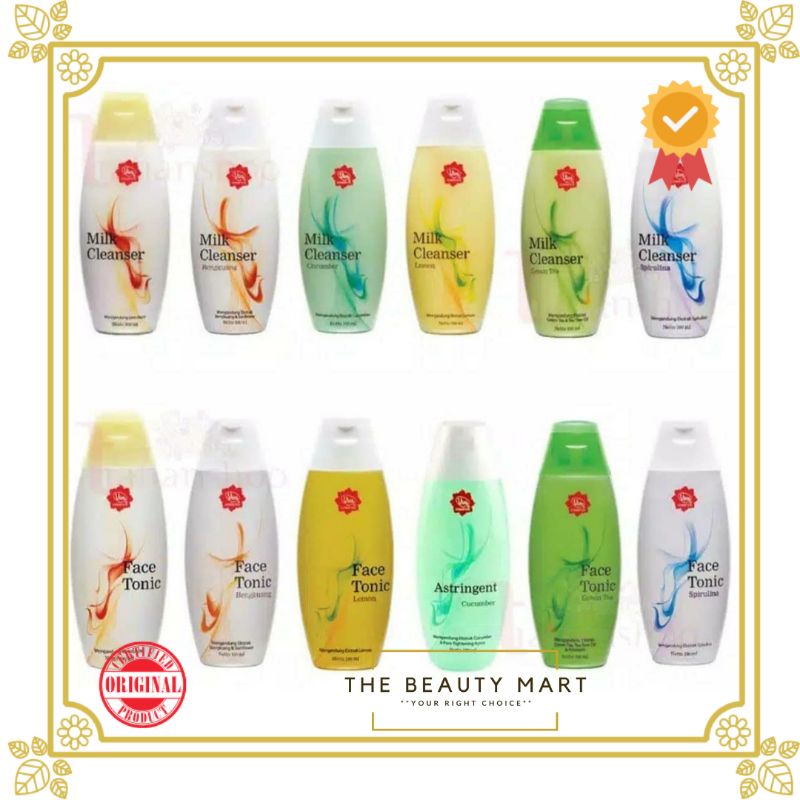 VIVA Milk Cleanser dan Face Tonic 100ml / 200ml Air Mawar (Susu pembersih / Toner Penyegar)