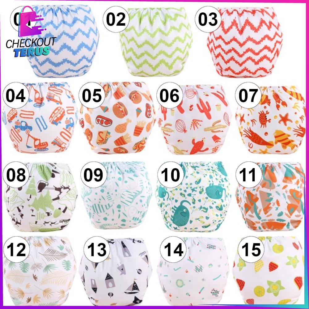 CT P1 Popok Bayi Motif Lucu Popok Bayi Kain Kancing Popok Motif Karakter Cloth Diaper Clodi Popok Bayi Dapat Dicuci