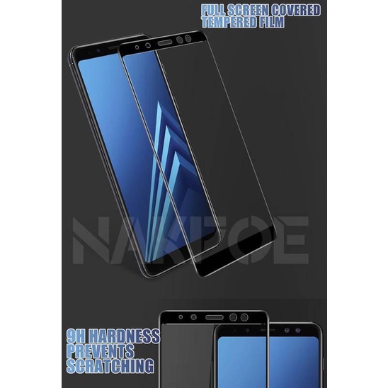 9D Tempered Glass on For Samsung Galaxy A5 A7 A9 J2 J3 J7 J8 2018 Glass A6 A8 J4 J6 Plus 2018 Screen Protector Glass Film Case