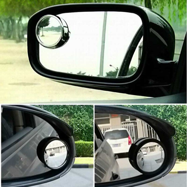 Kaca Spion Mini Tambahan Blind Spot Mirror Mobil Motor 360 Wide Angle