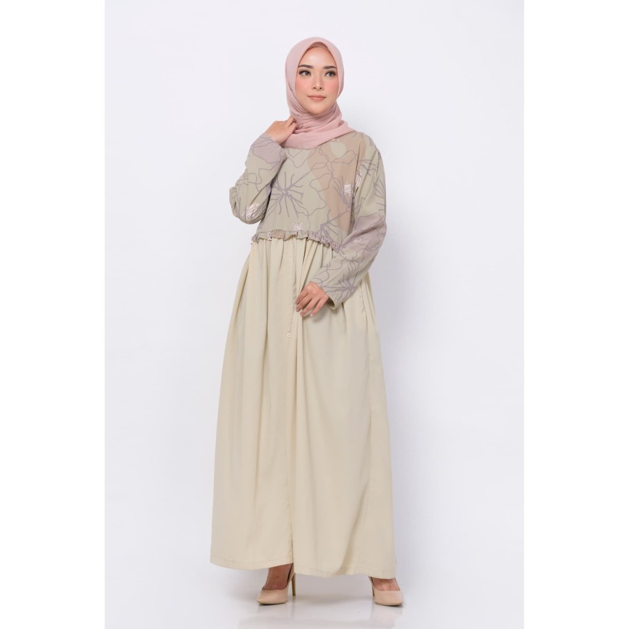 ZASKIA MECCA DRESS KIARA GREEN SIZE XXL ZM GAMIS ZASKIA MECCA FASHION