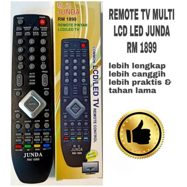 Remote TV Multi LCD LED - Remote Multi Serbaguna LCD LED RM 1899