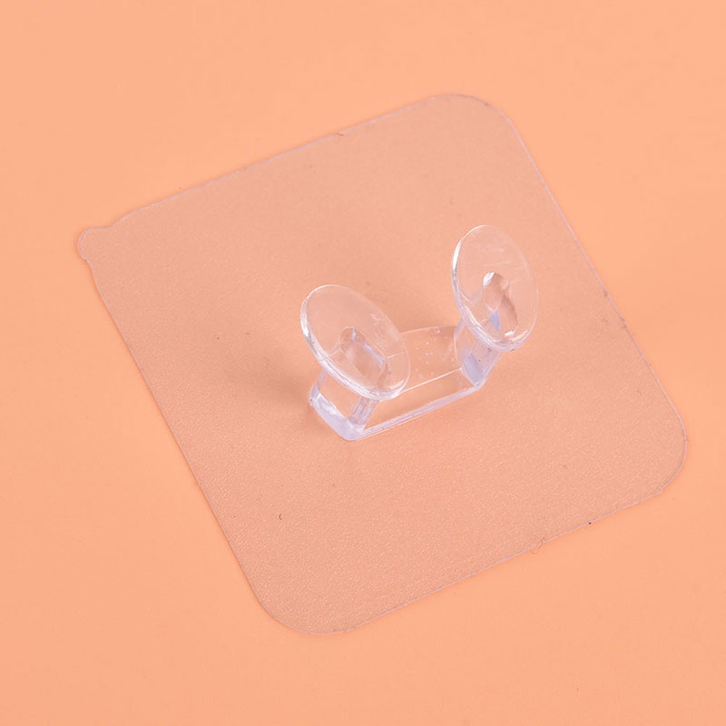 (Happy) 5pcs / Set Kait Holder Power Plug / Stopkontak Dengan Perekat Untuk Kamar Mandi