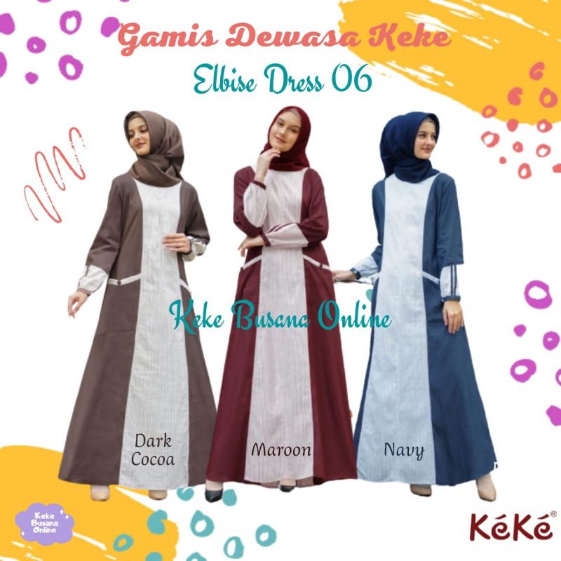 Gamis Dewasa Keke ~ Elbise Dress 06 ~