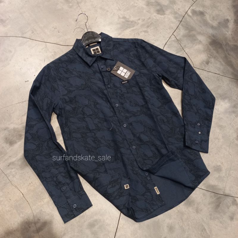 Kemeja Insight Original B Lunatic Long Shirt Navy