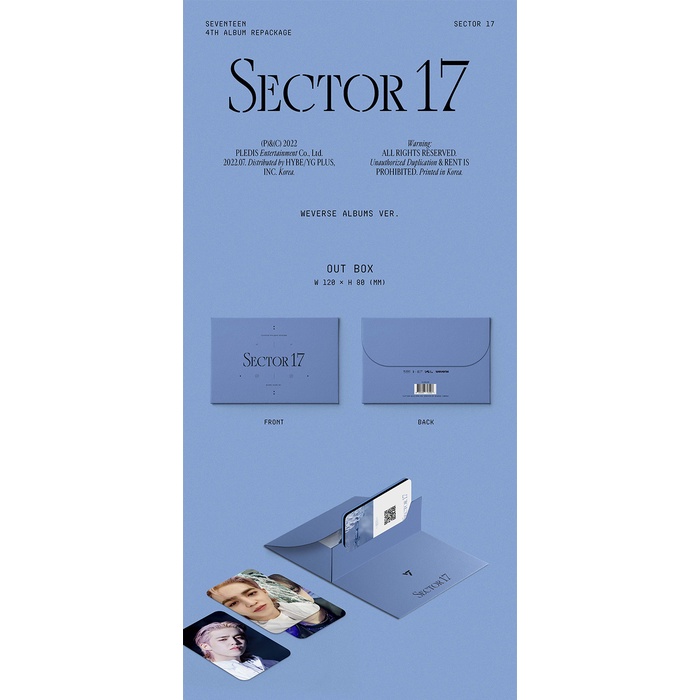 SEVENTEEN - 4th Album Repackage SECTOR 17 (Weverse Albums ver.)