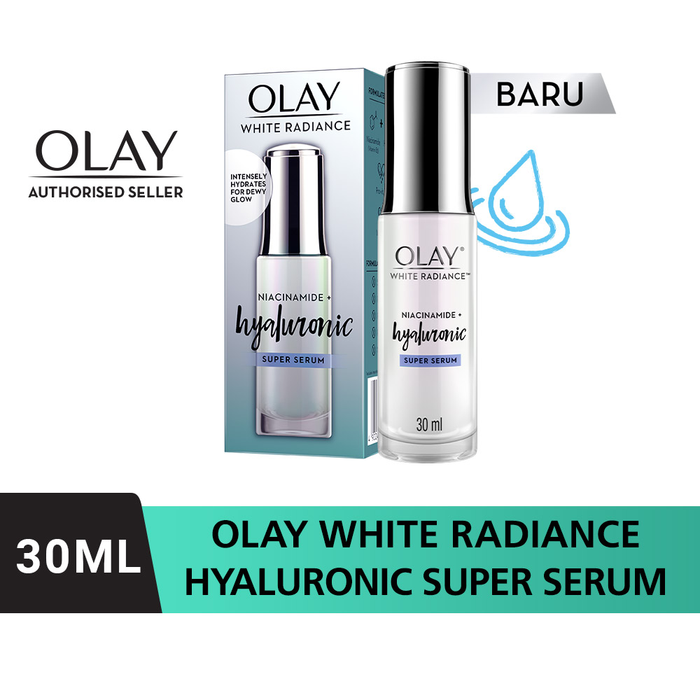 Olay White Radiance Niacinamide + Hyaluronic Super Serum Brightening Skincare 30ML