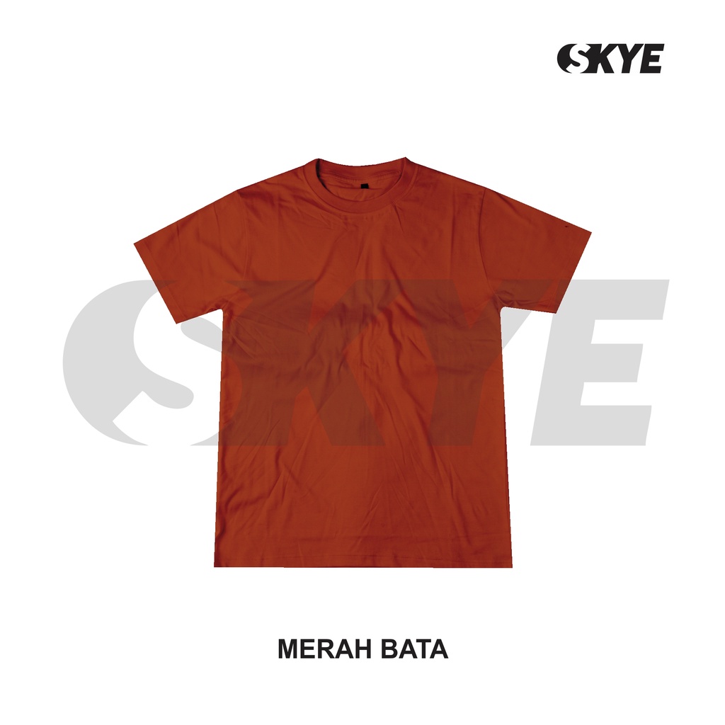 SKYE Kaos Polos Merah Bata Cotton Combed 30s