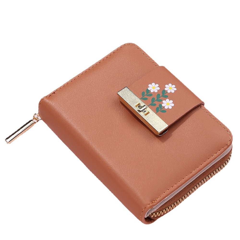 DOMPET LIPAT WANITA MINI IMPORT KULIT COKLAT KAGOYA KECIL WA519B7 BRANDED PREMIUM KOREA SLOT SIMPLE KARTU RESLETING BATAM UANG KOIN MURAH FASHION REMAJA KEKINIAN CEWEK LUCU