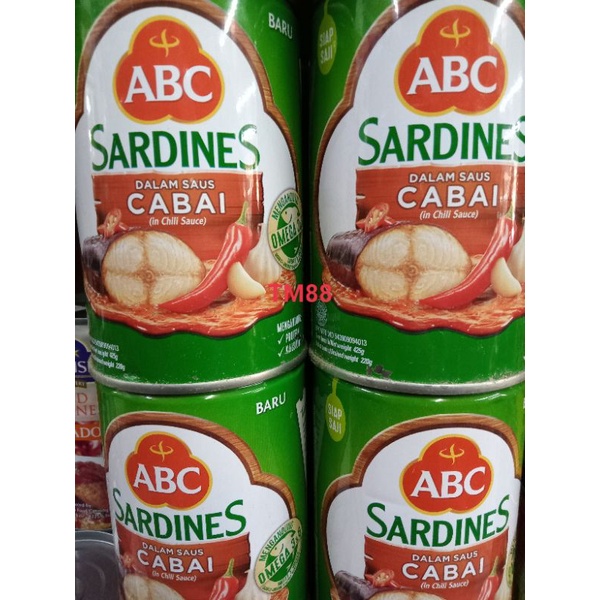 

ABC SARDINES DALAM SAUS CABAI/IN CHILI SAUCE ABC SARDINES