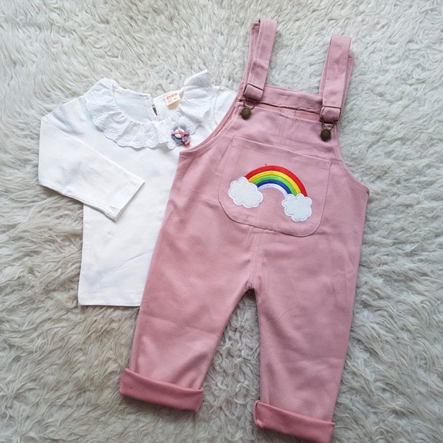 Baju Bayi IMPORT Rainbow Overall