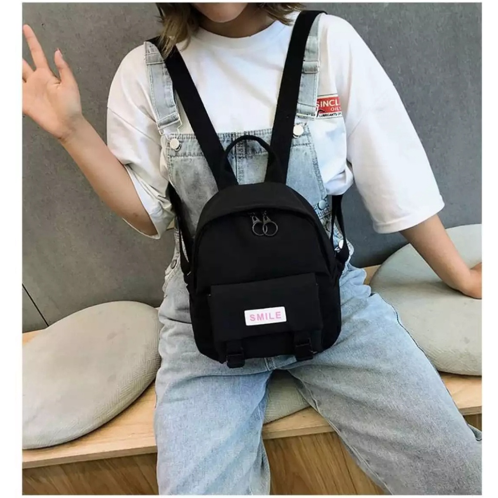 Tas ransel smile mini wanita  [Toko UCI]