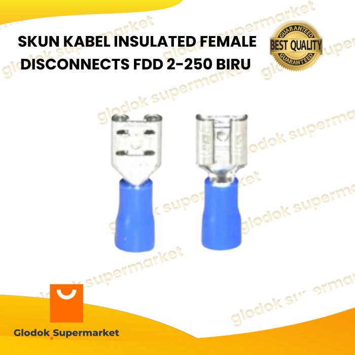 SKUN KABEL INSULATED FEMALE DISCONNECTS FDD 2-250 BIRU