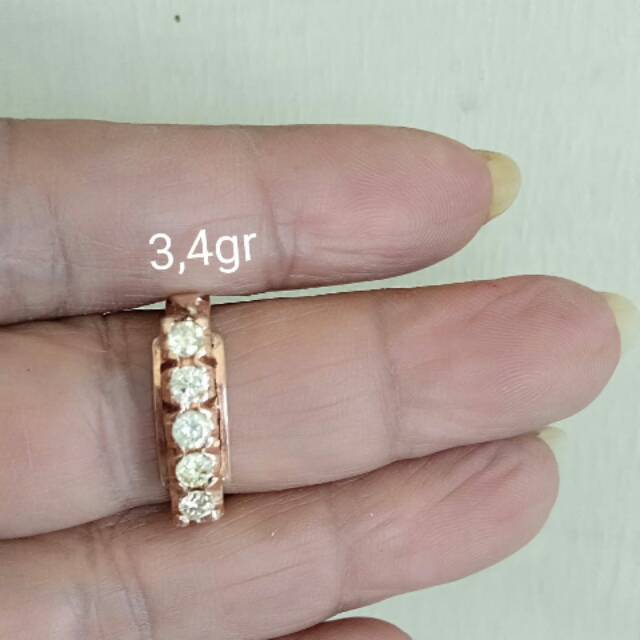 Berlian medan cincin listring