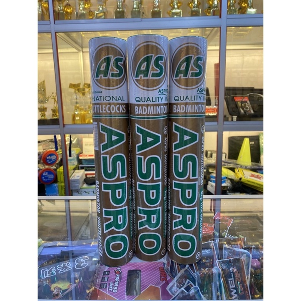 shuttlecock aspro hijau/gold