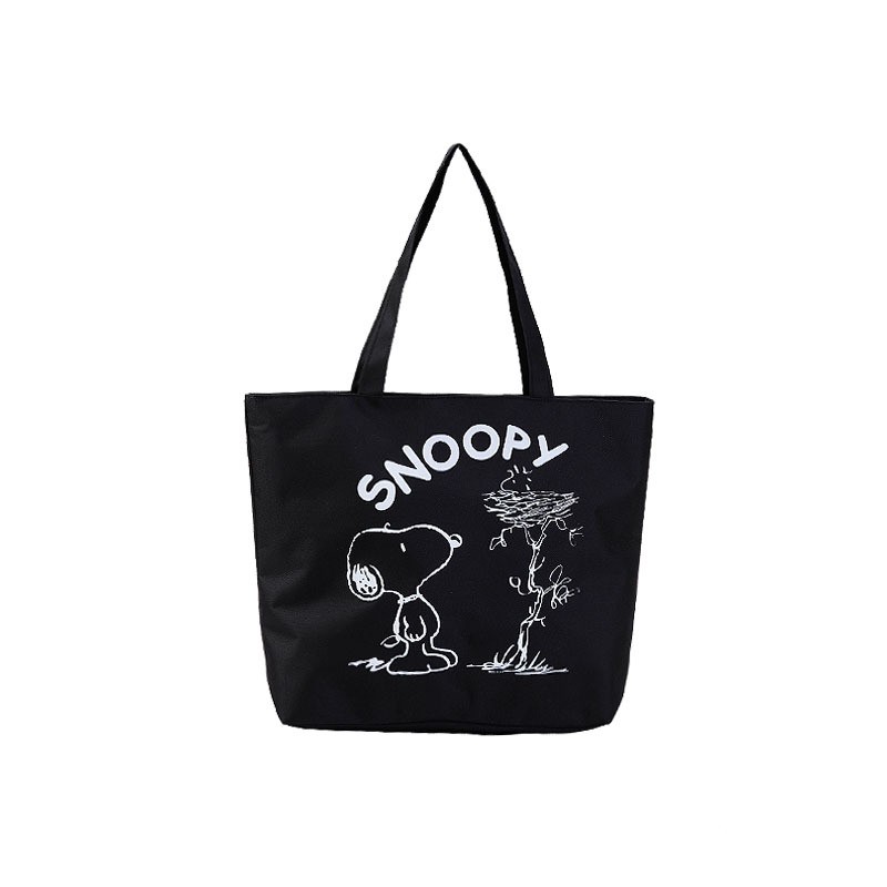 [DIKIRIM DARI JAKARTA]TOTEBAG KANVAS IMPORT JAKARTA SNOOPY SERIES (COD JAKARTA)