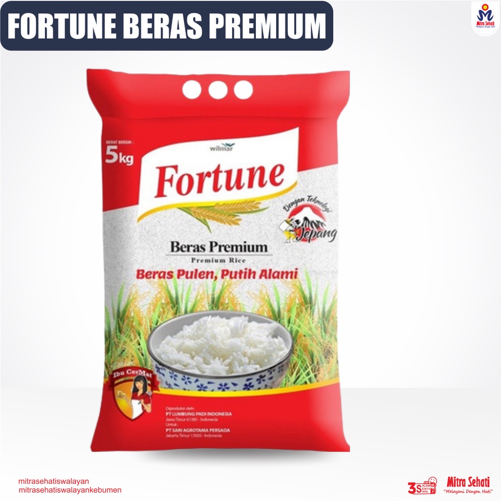 Jual BERAS FORTUNE / BERAS PREMIUM / BERAS LUMBUNG PADI INDONESIA ...