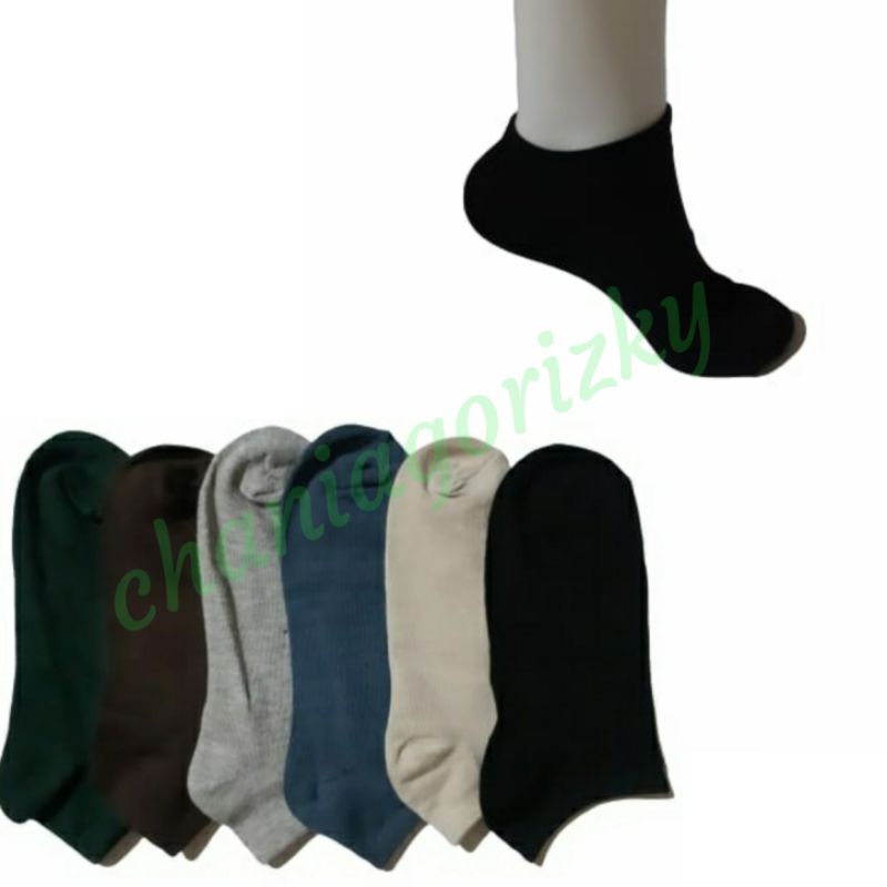 KAOS KAKI PENDEK POLOS SEMATA KAKI/ANKLE SHOCKS/SHORT SHOCKS PRIA/WANITA