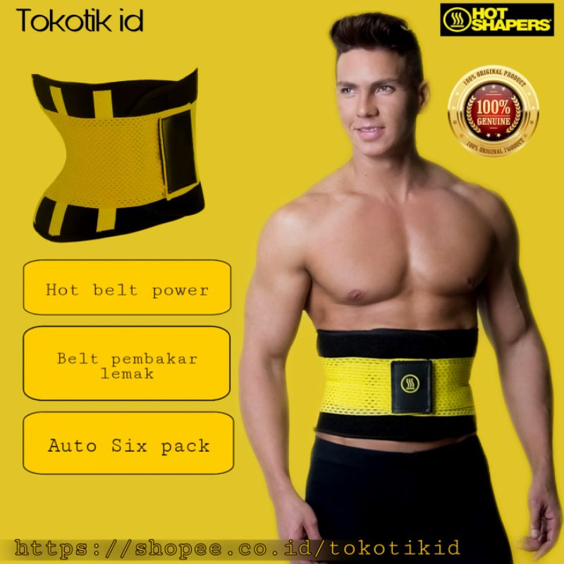 Korset pelangsing perut buncit pria wanita Neotex Hot Belt Power Ori Hot Shapers pembakar lemak