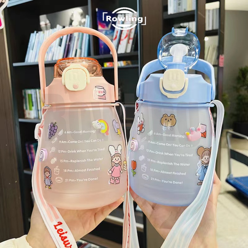 (Rowling) Botol Minum 1300ML VIRAL Botol Gemoy Import