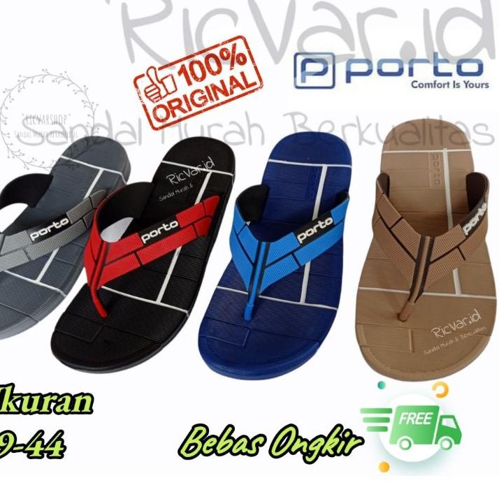 Stok Terbaru Porto 1034/Sandal jepit Pria/Sandal Jepit Wanita/Sandal Karet Pria/Sandal Karet Wanita/