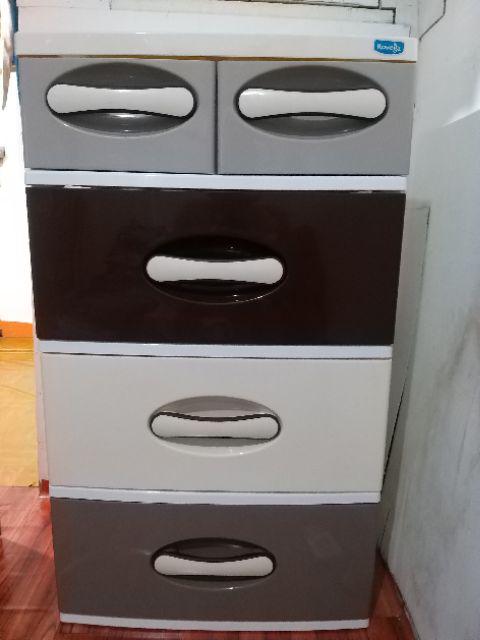 Lemari Plastik Laci 4 Susun / Cabinet Rovega Kharisma Ckh-440