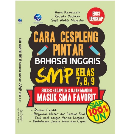 Cara Cespleng Pintar Bahasa Inggris, SMP Kelas 7,8,9 Sukses Hadapi UN dan Ujian Mandiri masuk SMA Fa