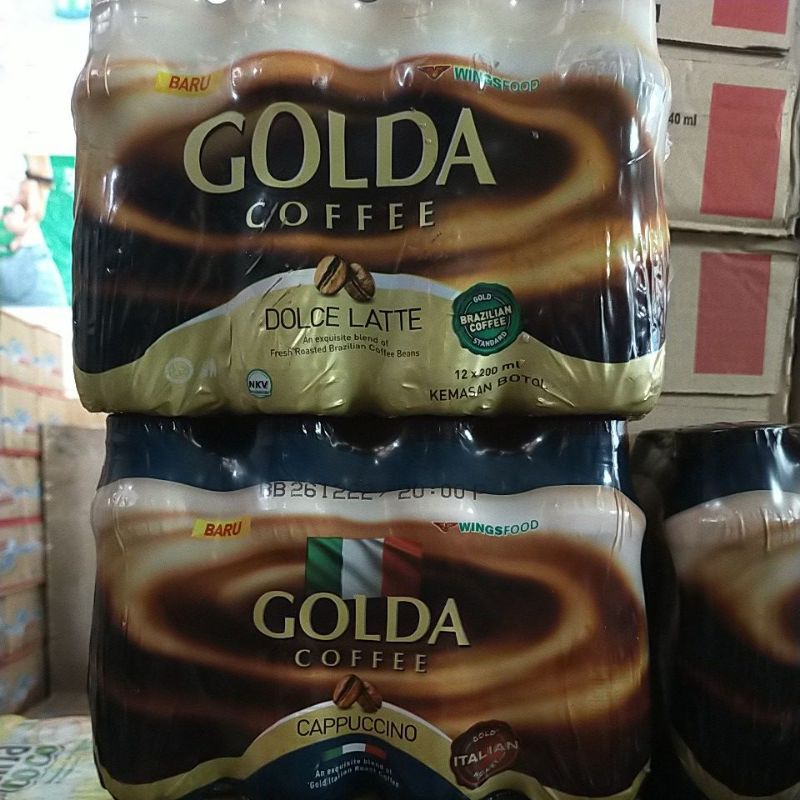 

golda coffe Brazilian dan Italian 200ml isi 12 botol