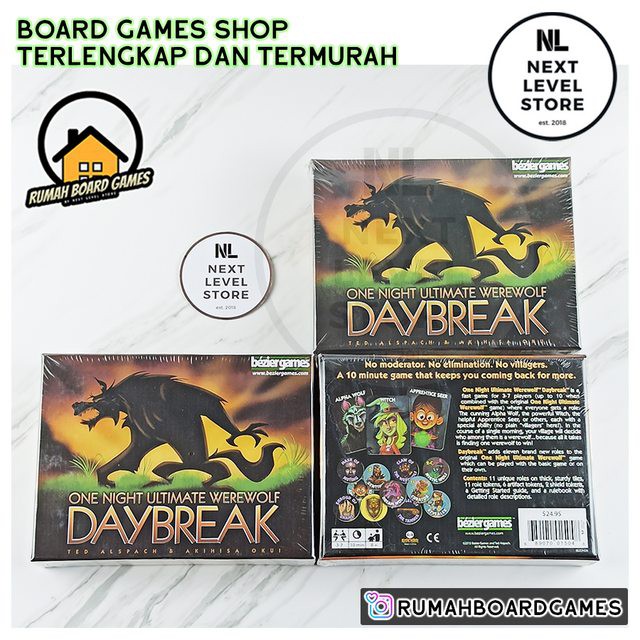 One Night Ultimate Werewolf Daybreak (2015) Board Games Card Games