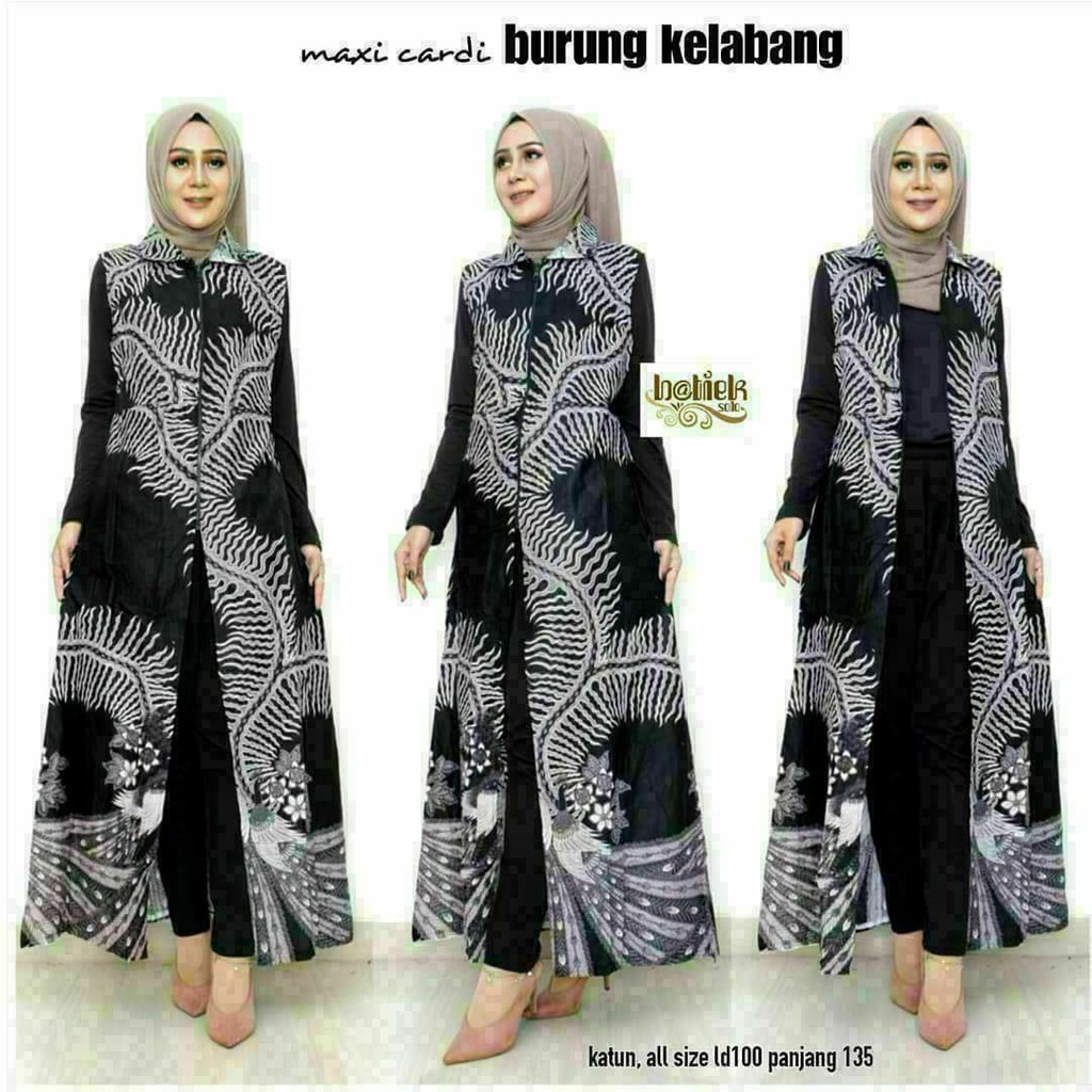 cardigan/long cardy/outer batik katun premium motif akar cengkir  M - XXXL