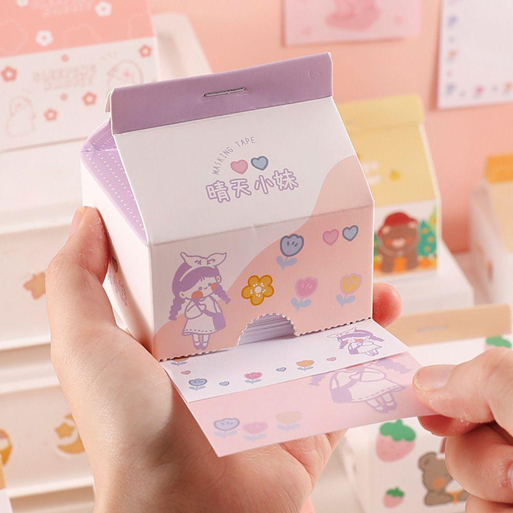 [Elegan] Kartun Sticky Notes Removable Gaya Korea Perlengkapan Kantor Daily Planner Memo Sticker Sticky Stationery Memo Pad