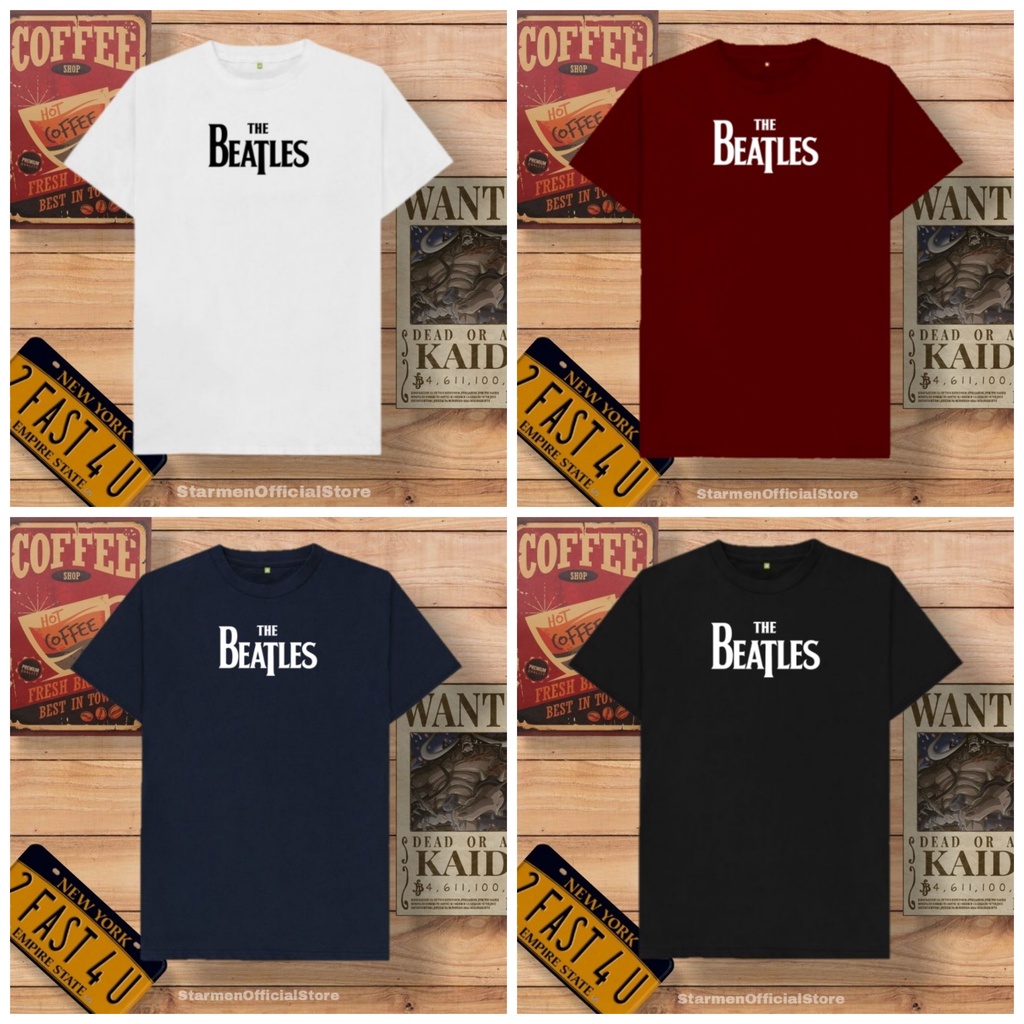 Kaos Distro Unisex THE BEATLES Katun Combed 30s / sablon polyflex /polyflex premium / Pakaian Pria Wanita Atasan Cowok Cewek /kaos kekinian / kaos viral / tshirt tumbrl tee basic /SIZE M , L , XL , XXL / kaus oblong oversize kaos murah best seller ready